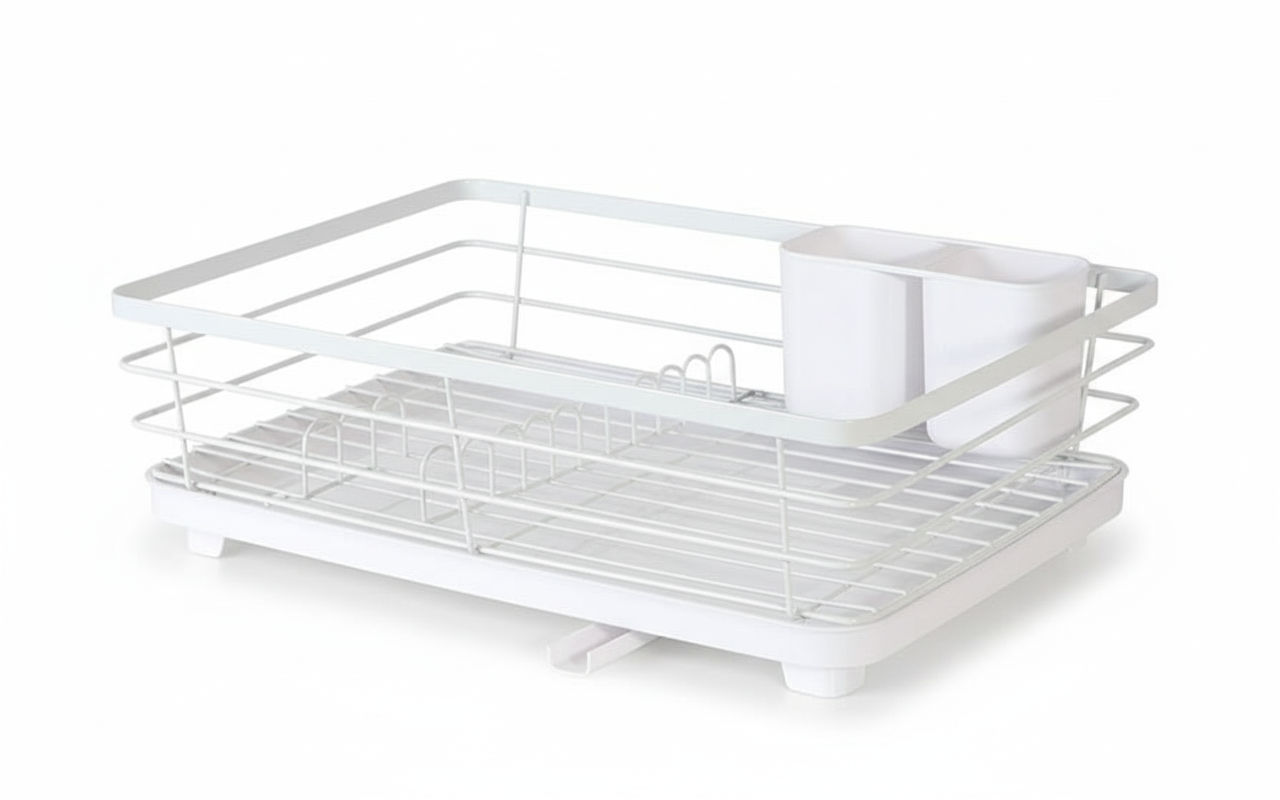 CARLA HOME Dish Drying Rack for Kitchen Counter with Removable Drip Tray, Utensil Holder and Cutlery Organizer - Image 10