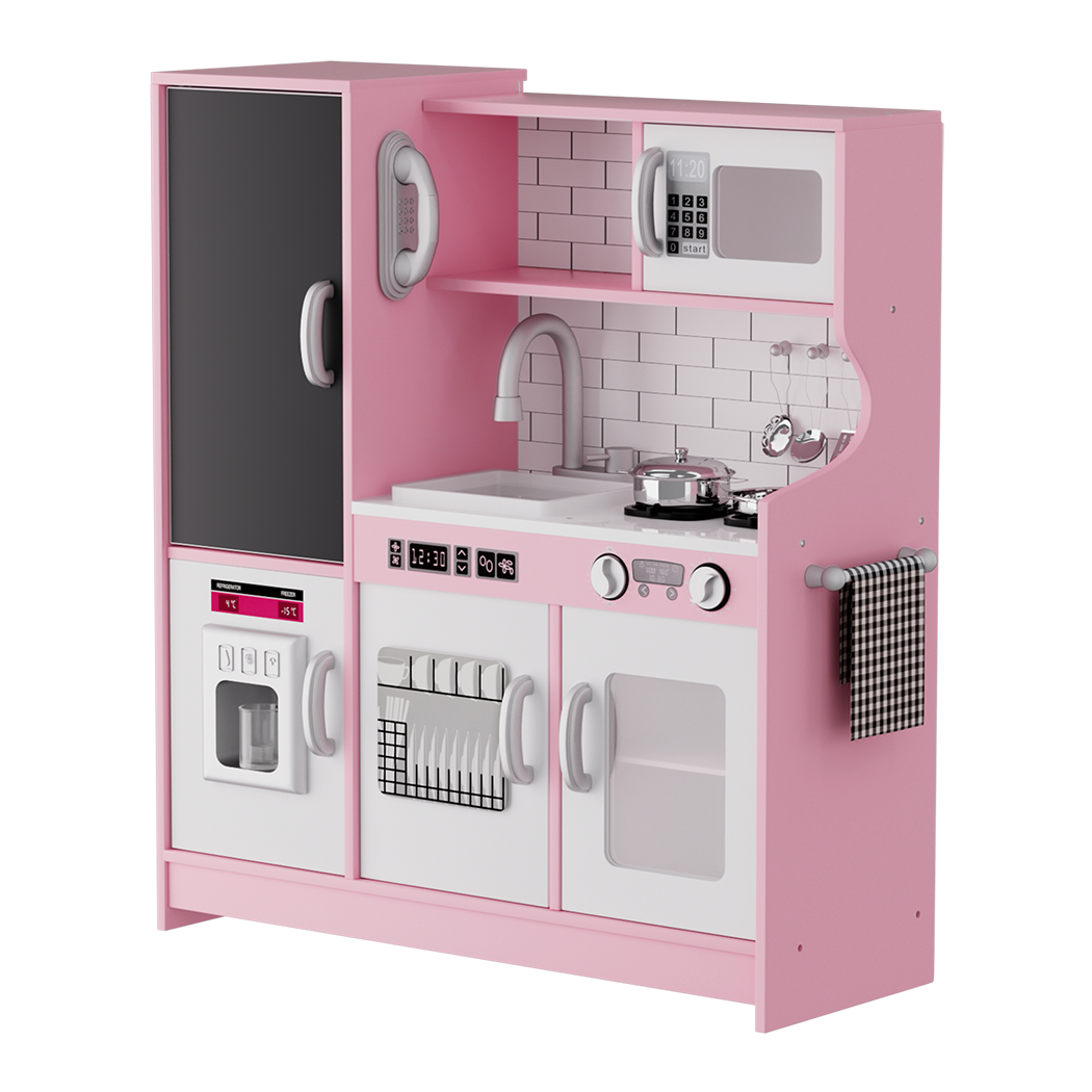 Bopeep Kids Kitchen Set Wooden Pretend Play Cooking Toy - Image 9
