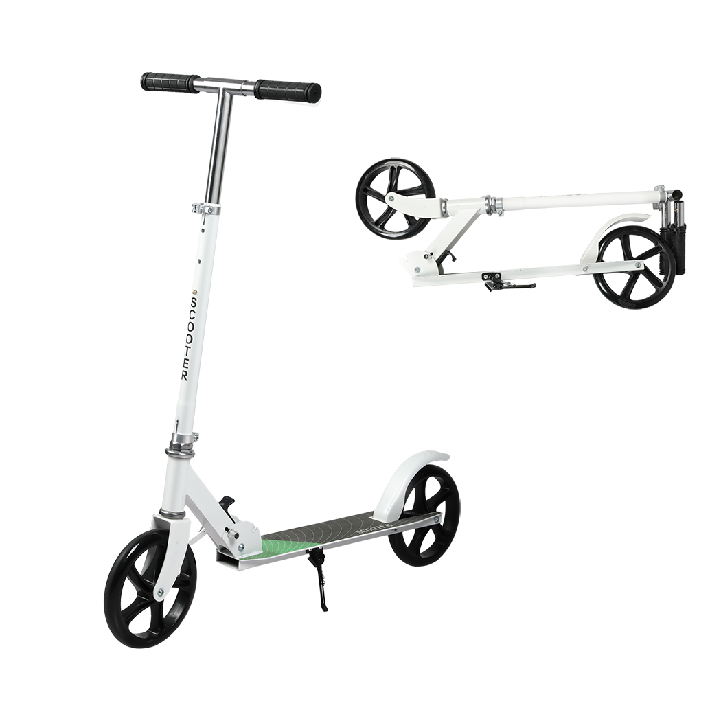 MONVELO Folding Scooter Dual Large Wheels White - Image 9