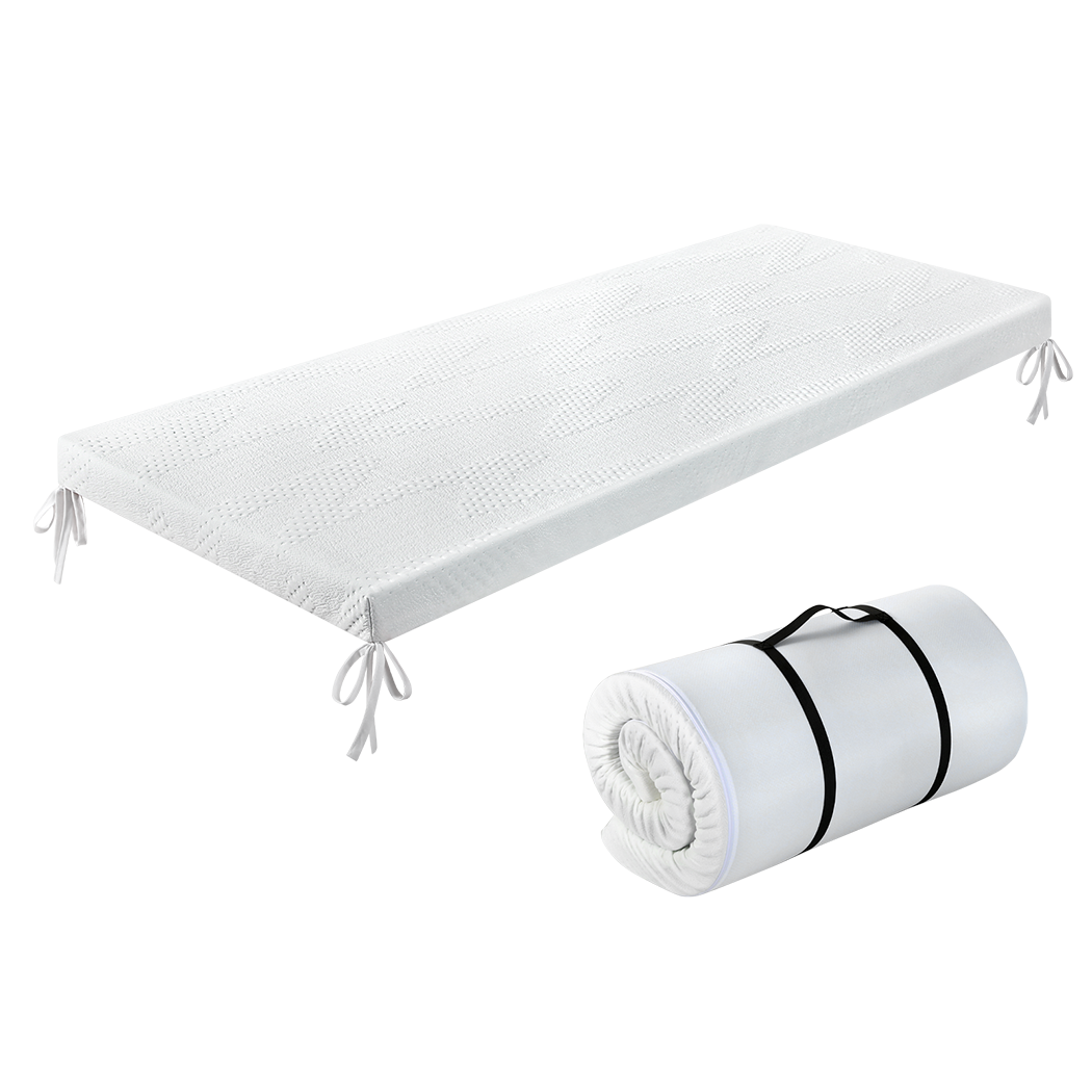 Dreamz Gel Memory Foam Mattress Topper Camping Bed Car Mattress Roll Floor Mat - Image 9