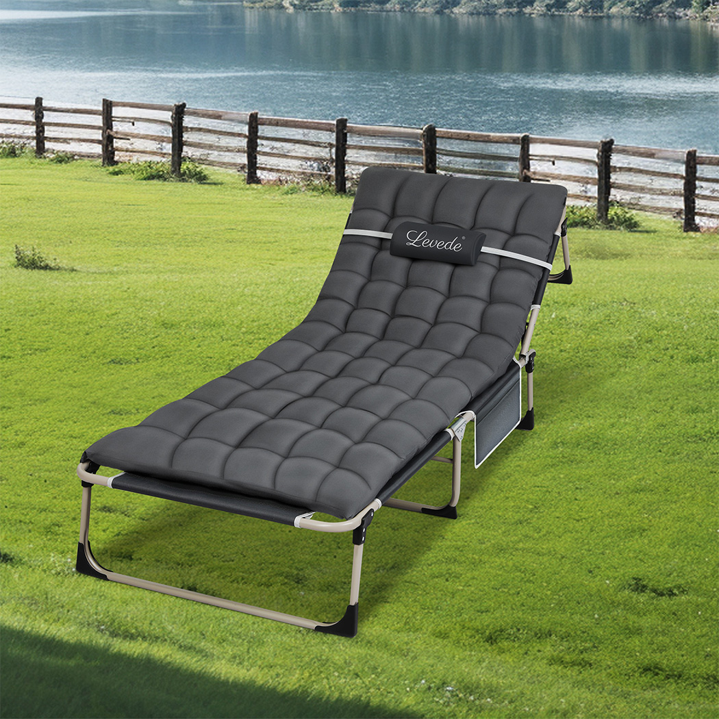 Levede Folding Camping Bed Camp Cots - Image 8