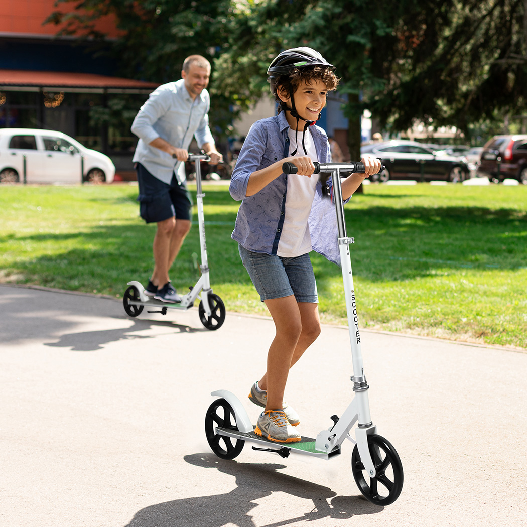 MONVELO Folding Scooter Dual Large Wheels White - Image 7