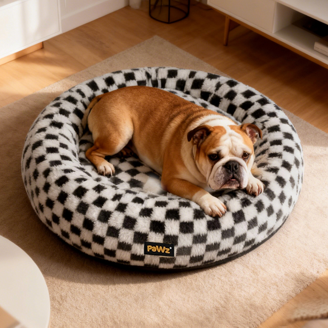 Pawz Circular Plush Dog Cosy Bed Calming Pet Plush Bed - Image 8