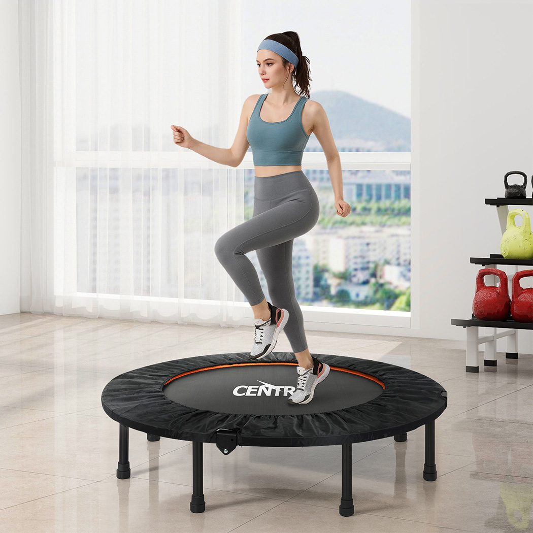 Centra 48 Inch Mini Trampoline Round Exercise Rebounder - Image 8