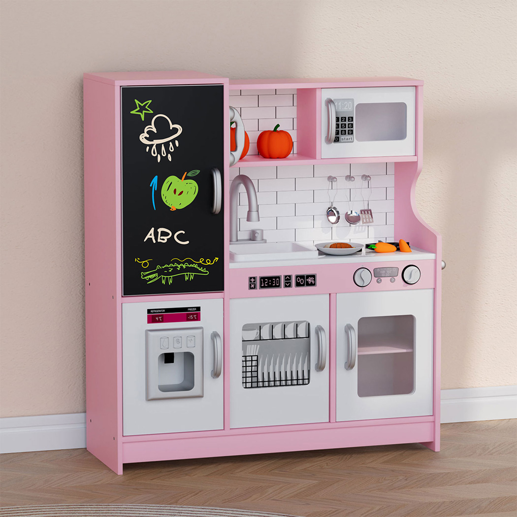 Bopeep Kids Kitchen Set Wooden Pretend Play Cooking Toy - Image 7
