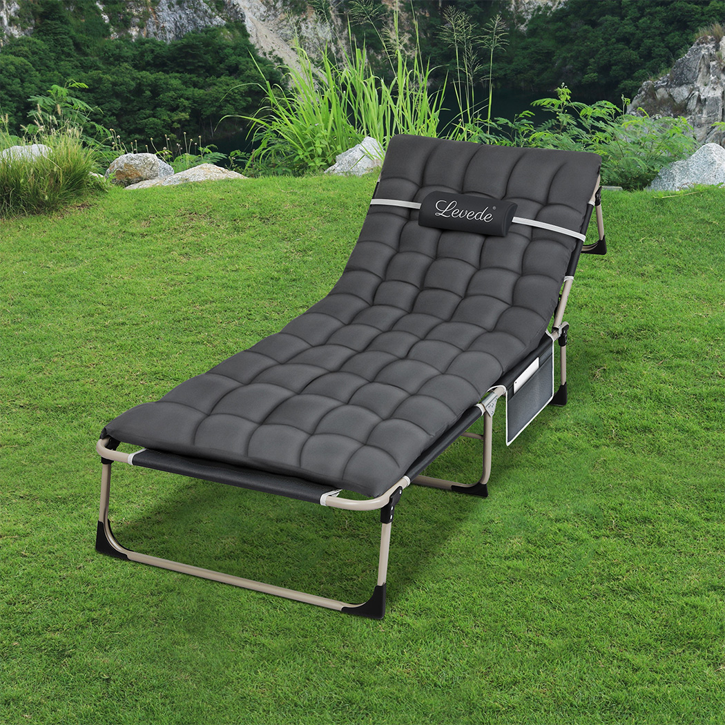 Levede Folding Camping Bed Camp Cots - Image 7