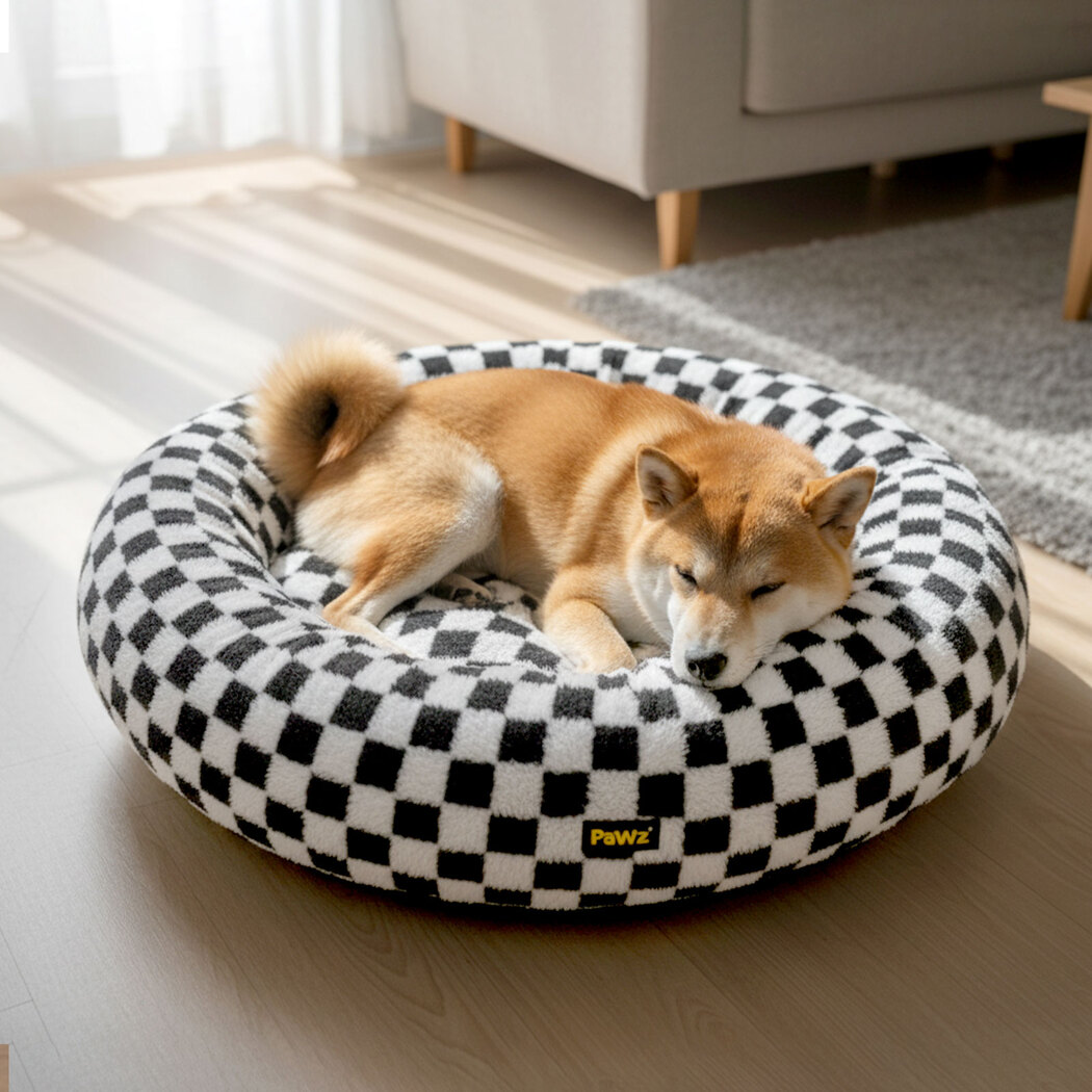 Pawz Circular Plush Dog Cosy Bed Calming Pet Plush Bed - Image 7
