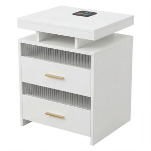 Levede Smart Bedside Table RGB Motion Sensor Charging Nightstand Bedroom Modern