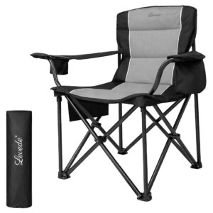 Levede Camping Chair Large Folding Outdoor Portable Fishing Picnic Travel Seat