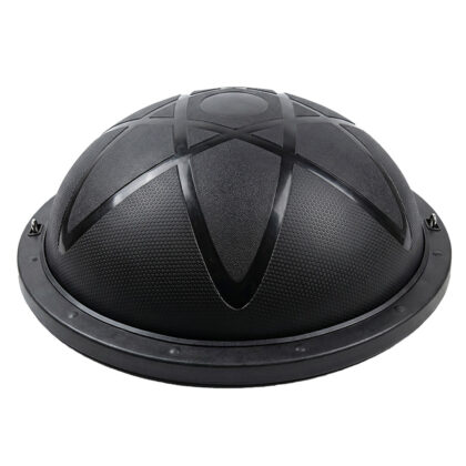 Centra Half Balance Ball Yoga Balance Trainer 2 Resistance Bands Home Gym Black