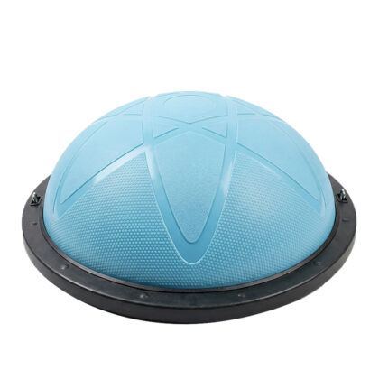 Centra Half Balance Ball Yoga Balance Trainer 2 Resistance Bands Home Gym Blue