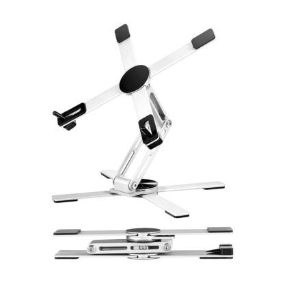 Levede Portable Laptop Stand 360 Rotating Bracket Foldable Aluminum Desk Riser