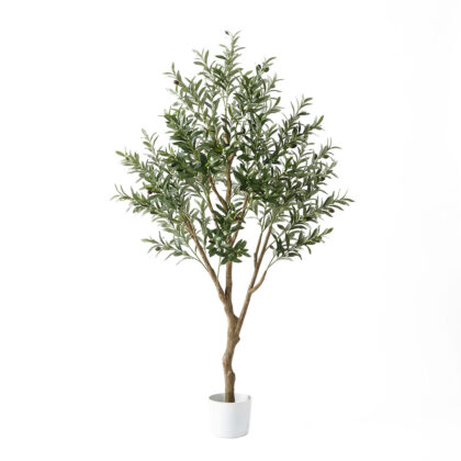 Lambu Artificial Olive Tree Palm Fake Green Leaves Natural Plants Indoors 205cm