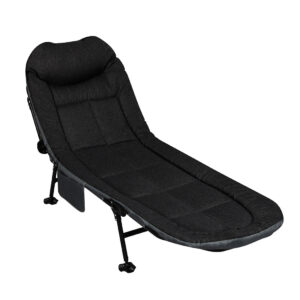 Levede Folding Camping Bed Camp Cots Black