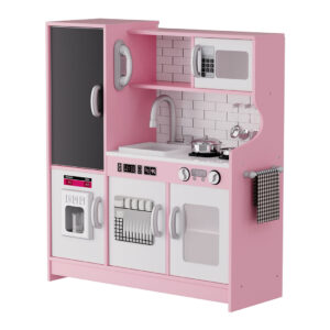 Bopeep Kids Kitchen Set Wooden Pretend Play Cooking Toy