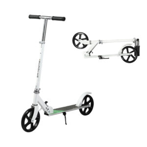 MONVELO Folding Scooter Dual Large Wheels White