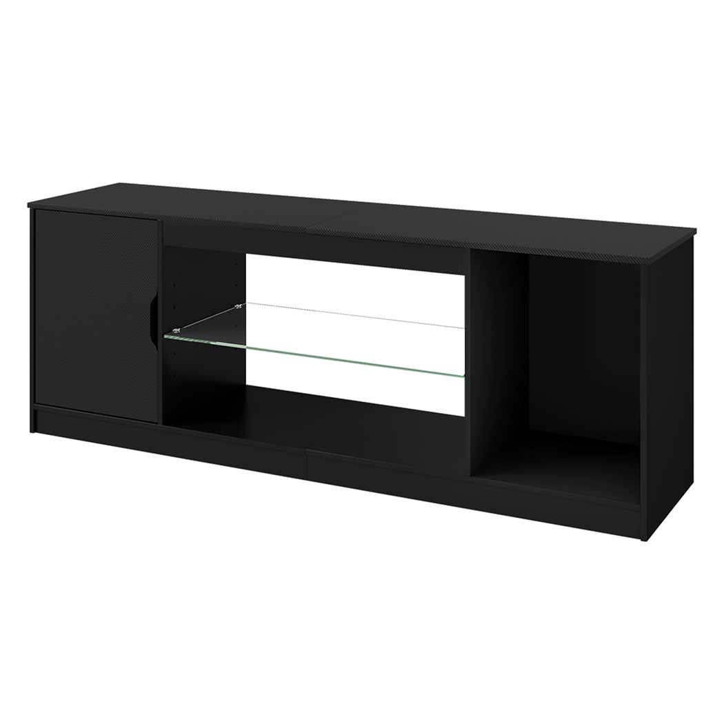 Levede TV Stand Storage with LED 140cm Black