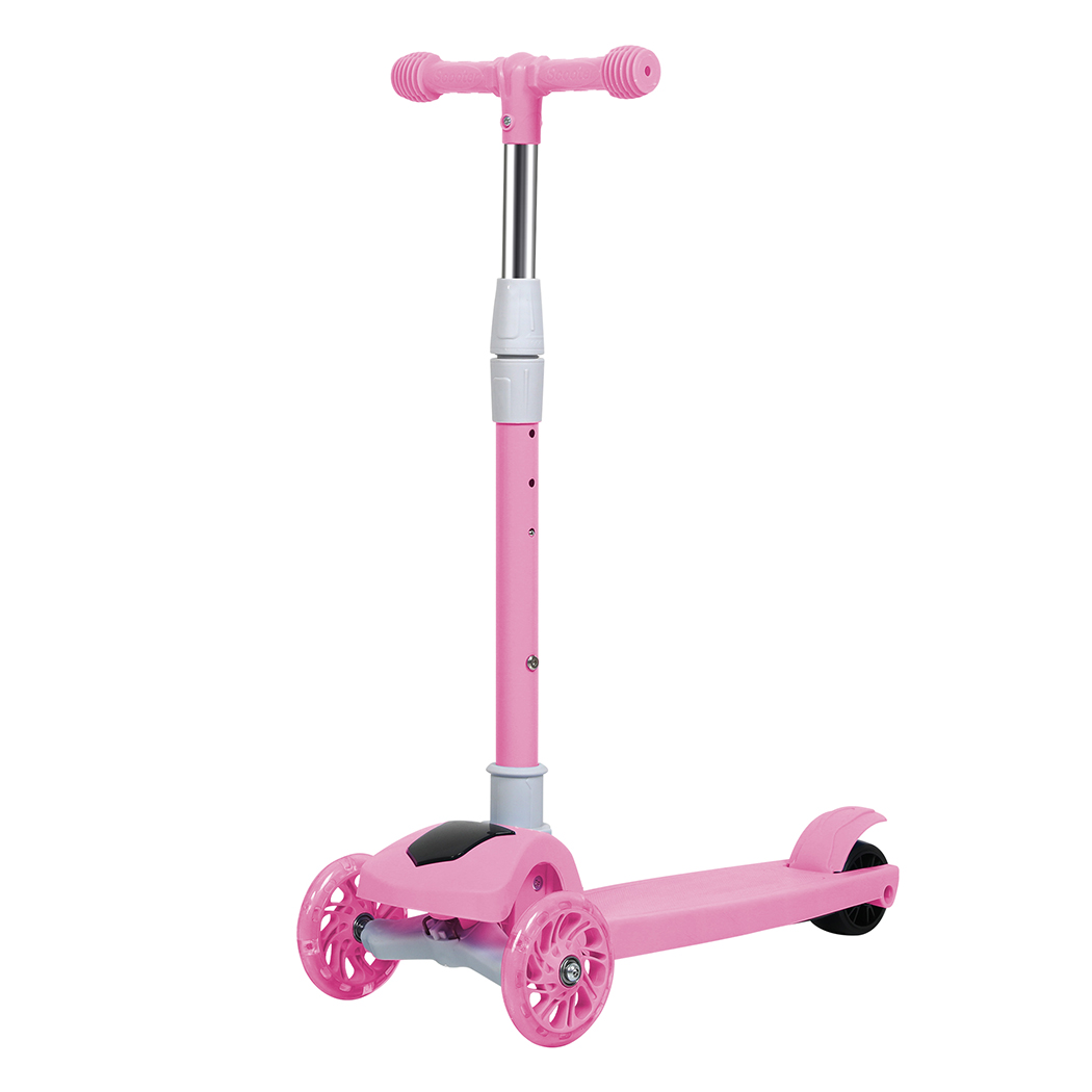 Bopeep Foldable Kids Scooter LED Music Pink - Image 2
