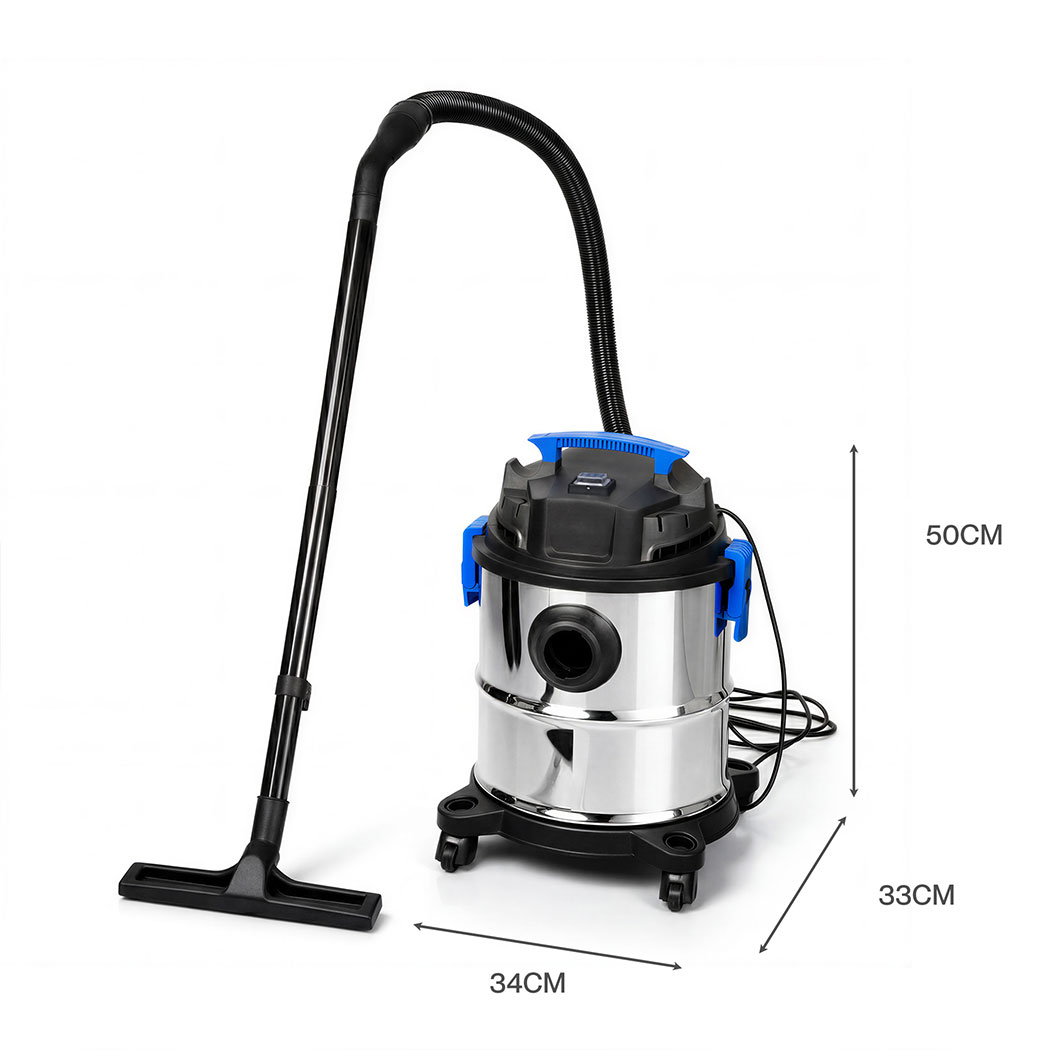 Spector 20L Wet Dry Vacuum Cleaner Blower Floor Carpet HEPA Filter Garage 1200W - Image 3