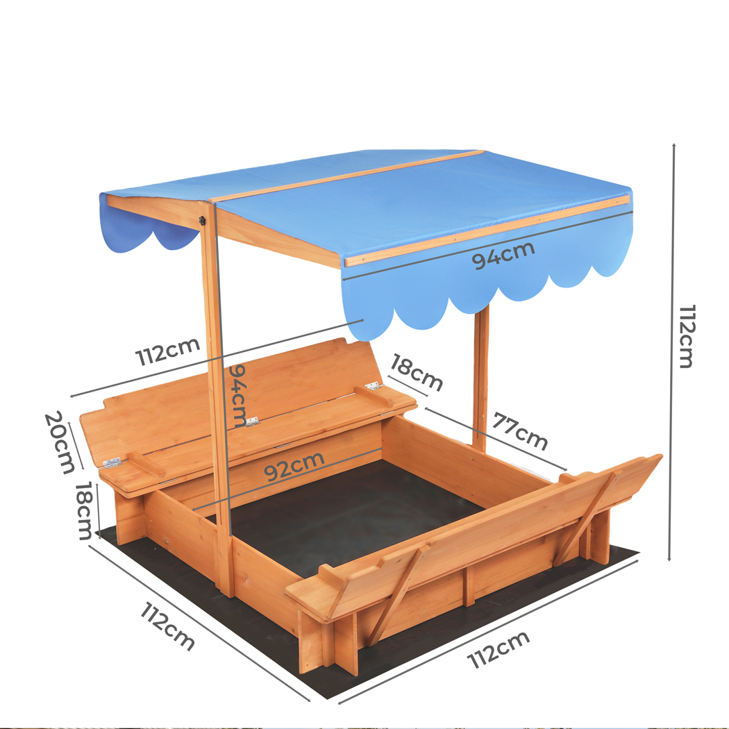Bopeep Kids Wooden Sandbox - Image 3